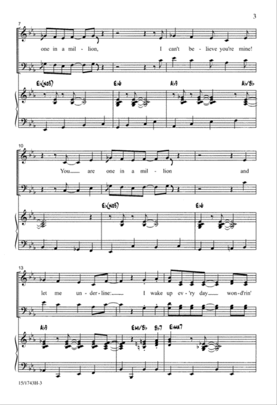 One in a Million One in a Million 4-Part scores gallery preview page 4