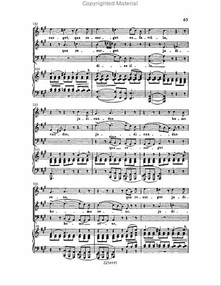 Grande Messe du Morts, H 75 Choir scores gallery preview page 65