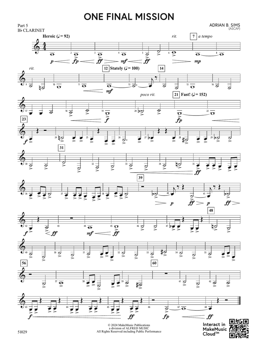 One Final Mission: Part 5 - B-flat Clarinet