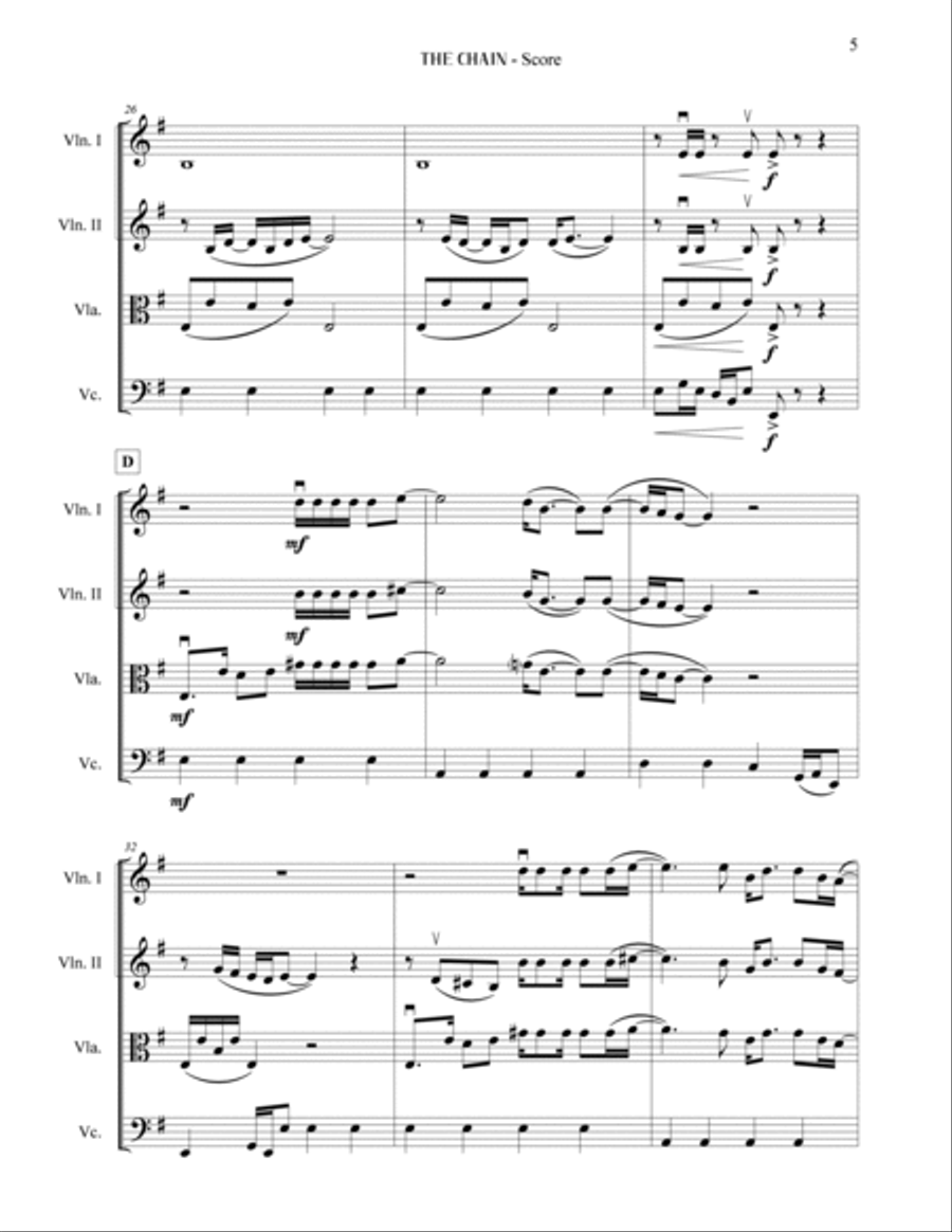 The Chain String Quartet scores gallery preview page 5