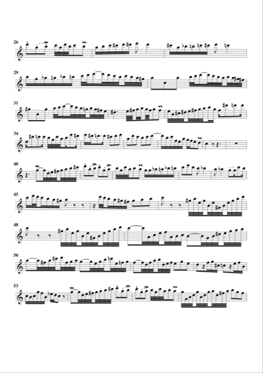 Organ trio in D minor (Breitkopf edition no.27) (arrangement for 3 recorders) Recorder scores gallery preview page 6