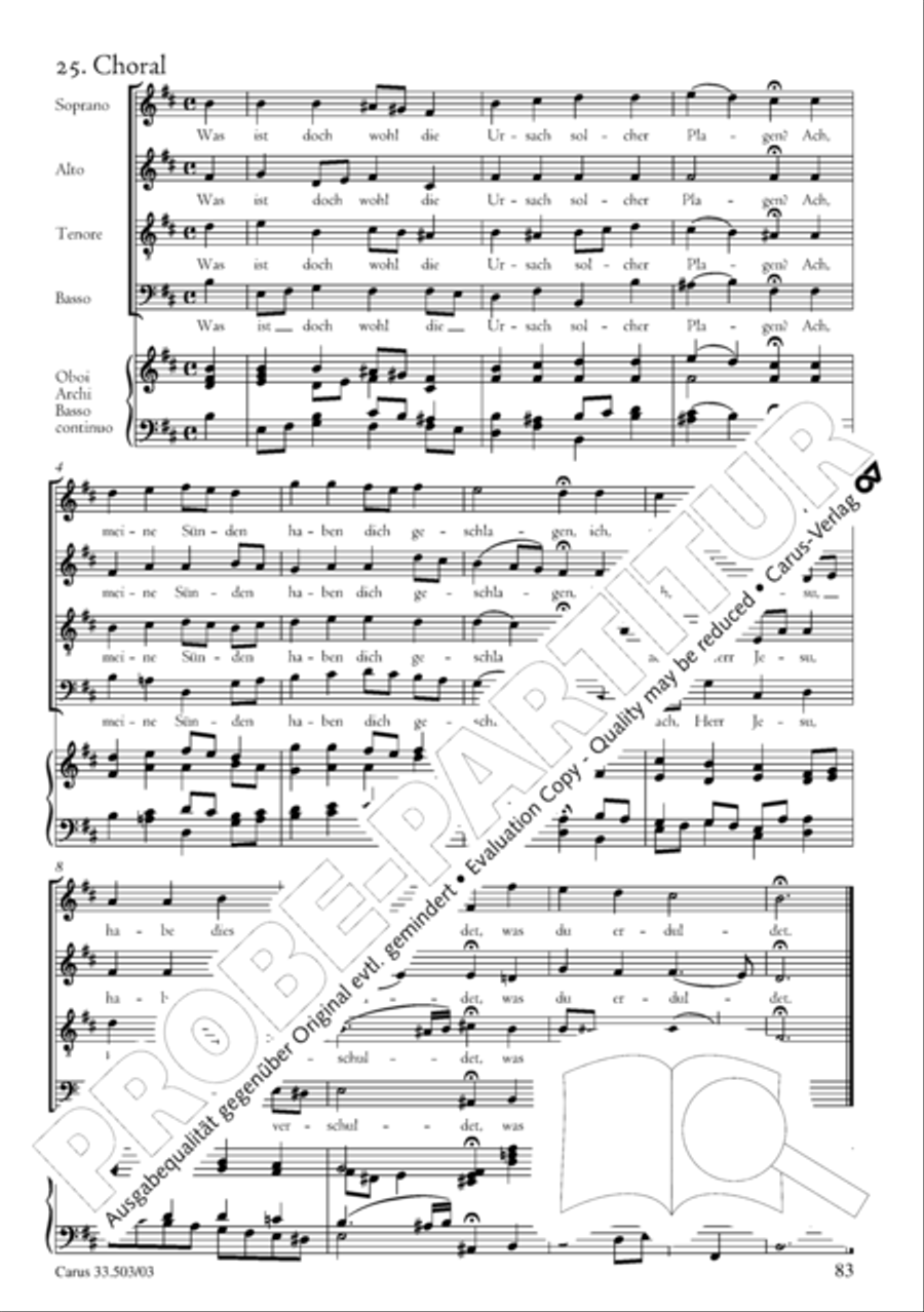 Passion according to St. Matthew (Passions-Musik nach dem Evangelisten Matthaus) SSATB scores gallery preview page 84