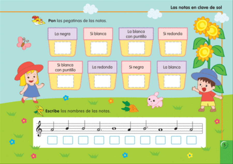 Teoria Musical para Ninos [Music Theory for Young Children], Book 2 Classroom Materials scores gallery preview page 6