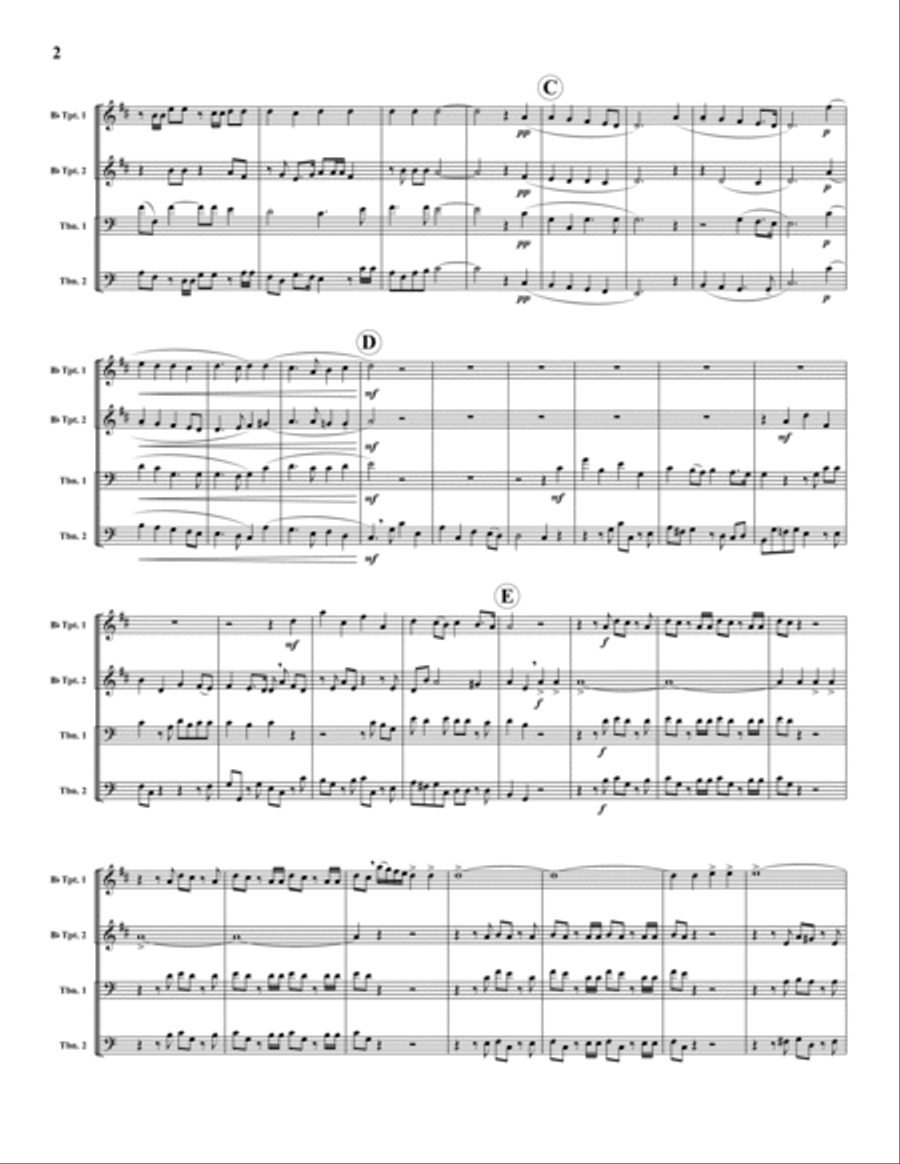 Hallelujah Chorus Horn scores gallery preview page 2