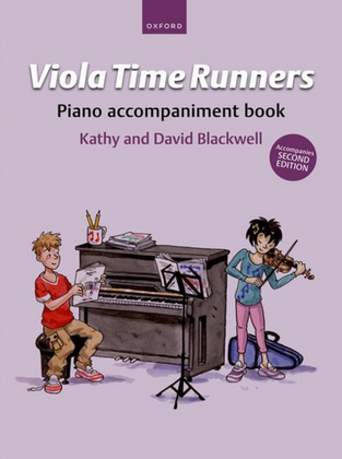 Book cover for Viola Time Runners Piano accompaniment book (for Second Edition)