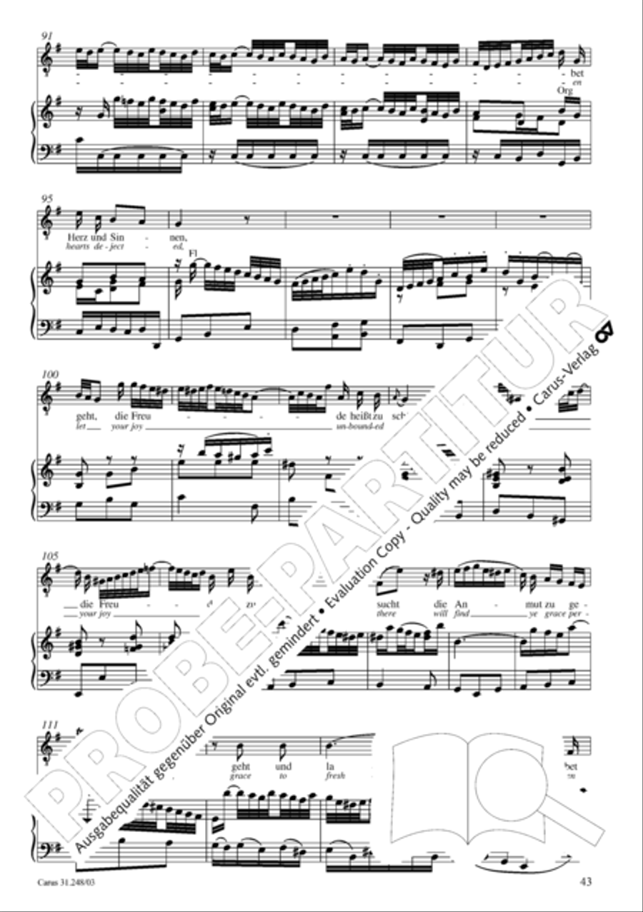 Christmas oratorio (Weihnachtsoratorium, Teile I-III) 4-Part scores gallery preview page 48