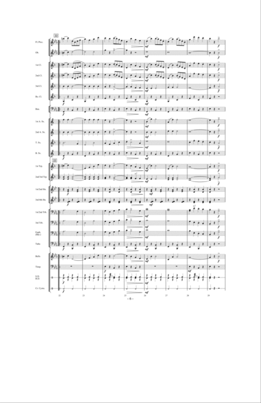 Aces of the Air Aces of the Air Concert Band scores gallery preview page 5