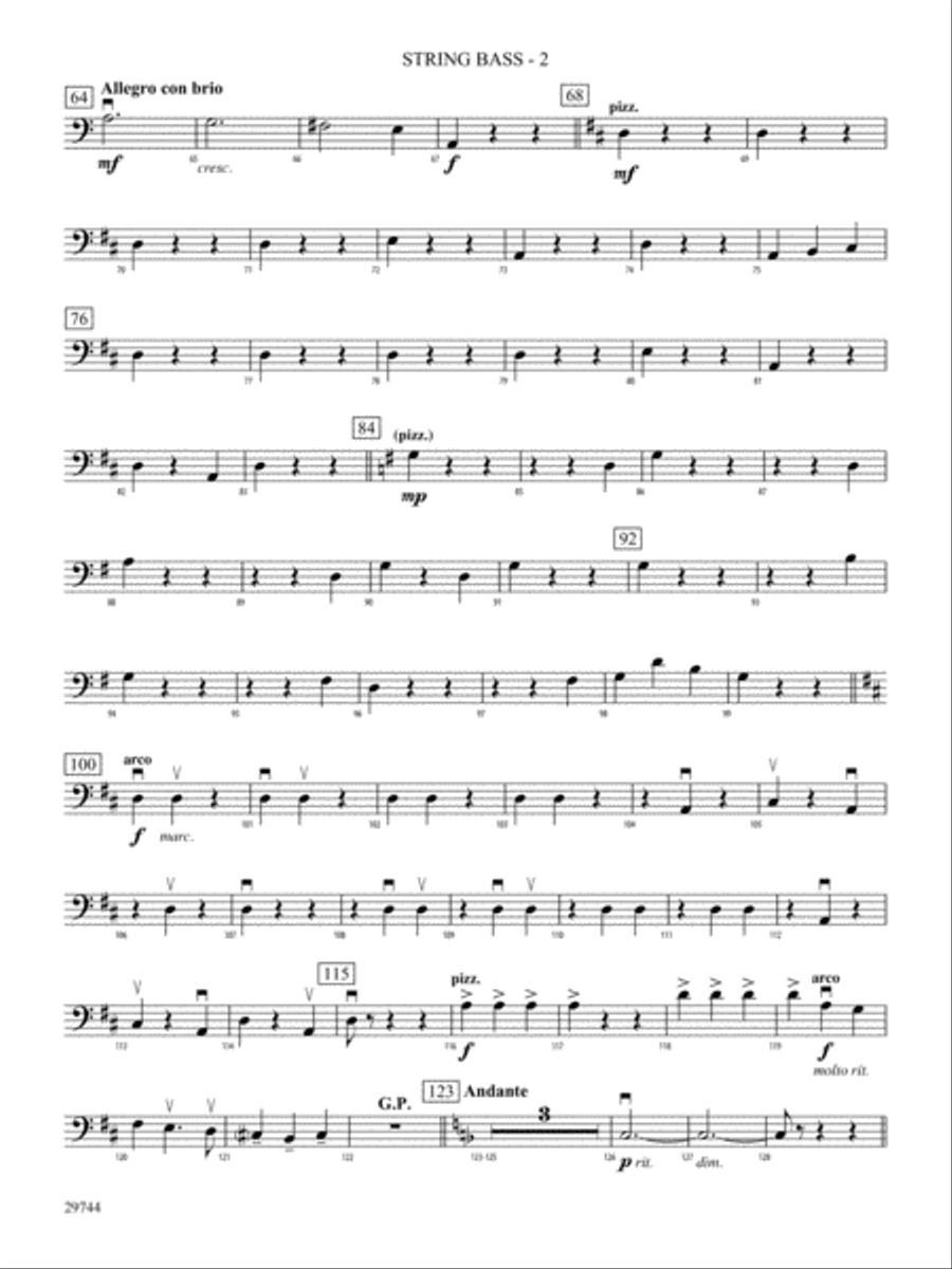 A Southwest Serenade: String Bass String Orchestra scores gallery preview page 2