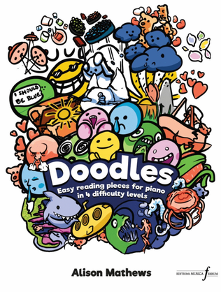 Book cover for Doodles 1 - Easy Reading Pieces for Piano in 4 Difficulty Levels
