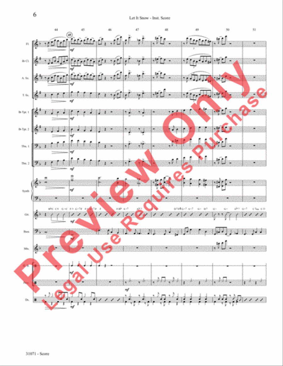 Let It Snow! Let It Snow! Let It Snow! Choir scores gallery preview page 7