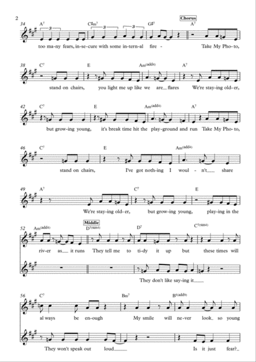 Take My Photo Take My Photo Electric Guitar scores gallery preview page 2