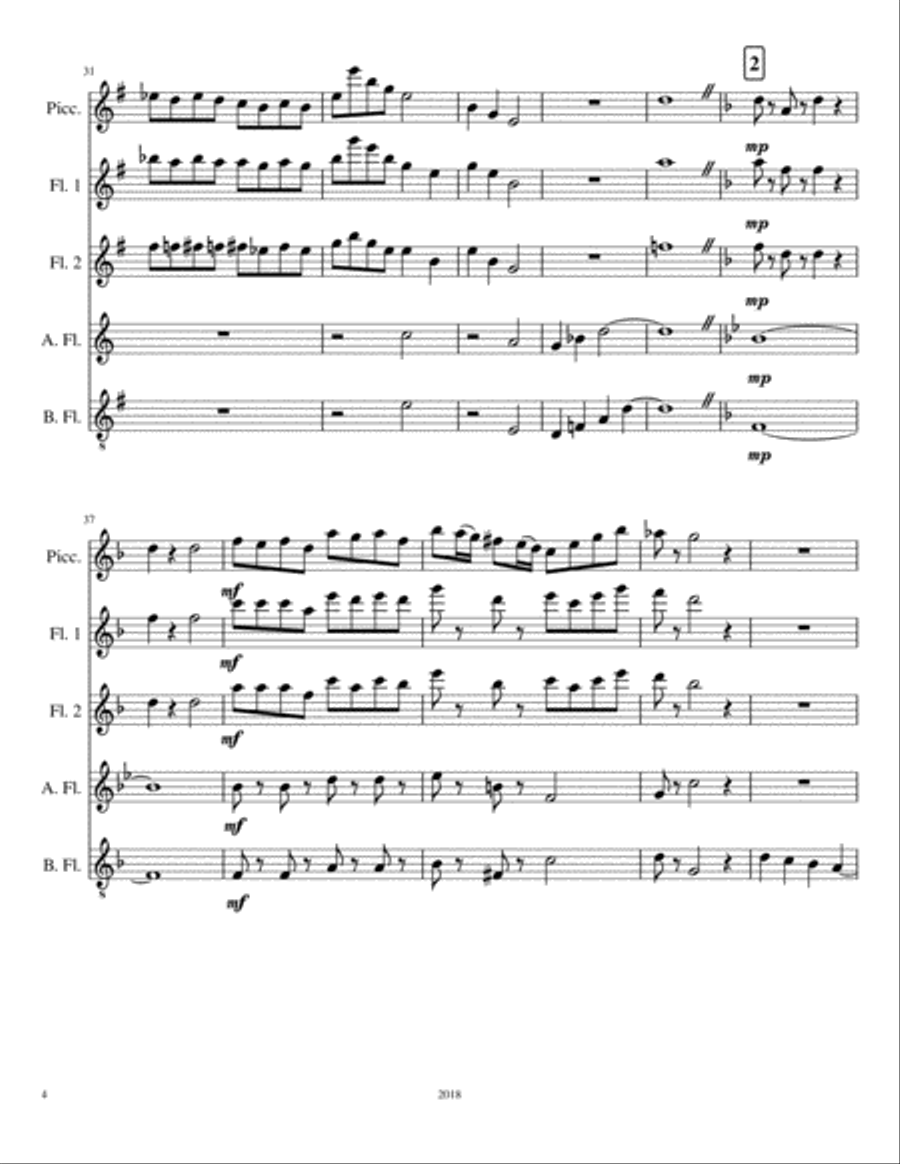 Dead of Winter Dead of Winter Woodwind Ensemble scores gallery preview page 4