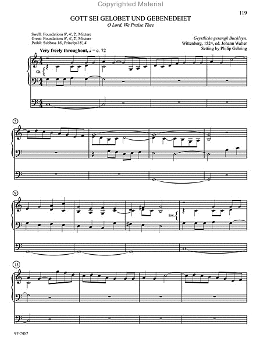 Hymn Prelude Library: Lutheran Service Book, Vol. 4 (FG) Organ scores gallery preview page 12