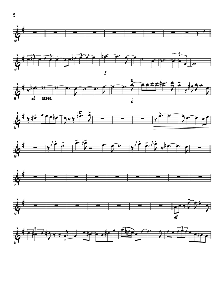 Boplicity (be Bop Lives) Tenor Saxophone scores gallery preview page 2