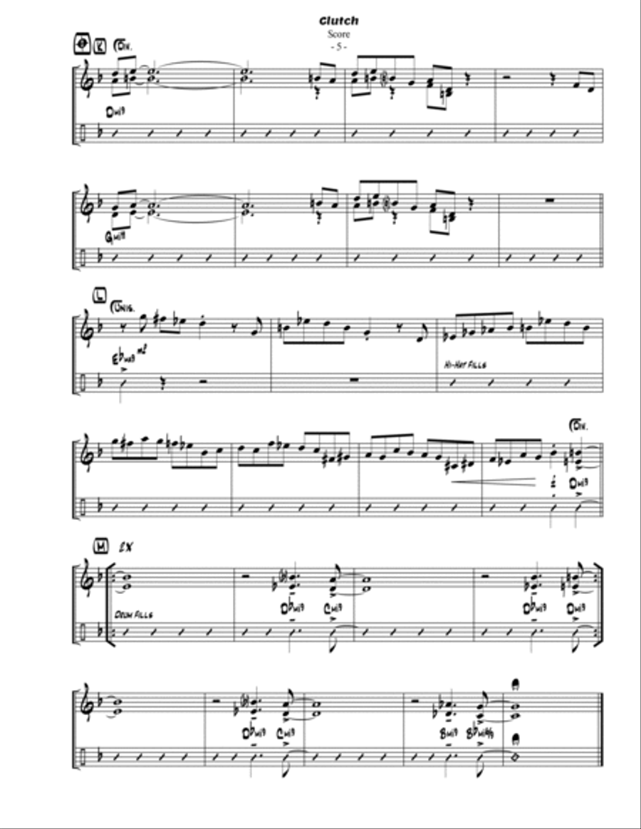 Clutch Jazz Ensemble scores gallery preview page 6