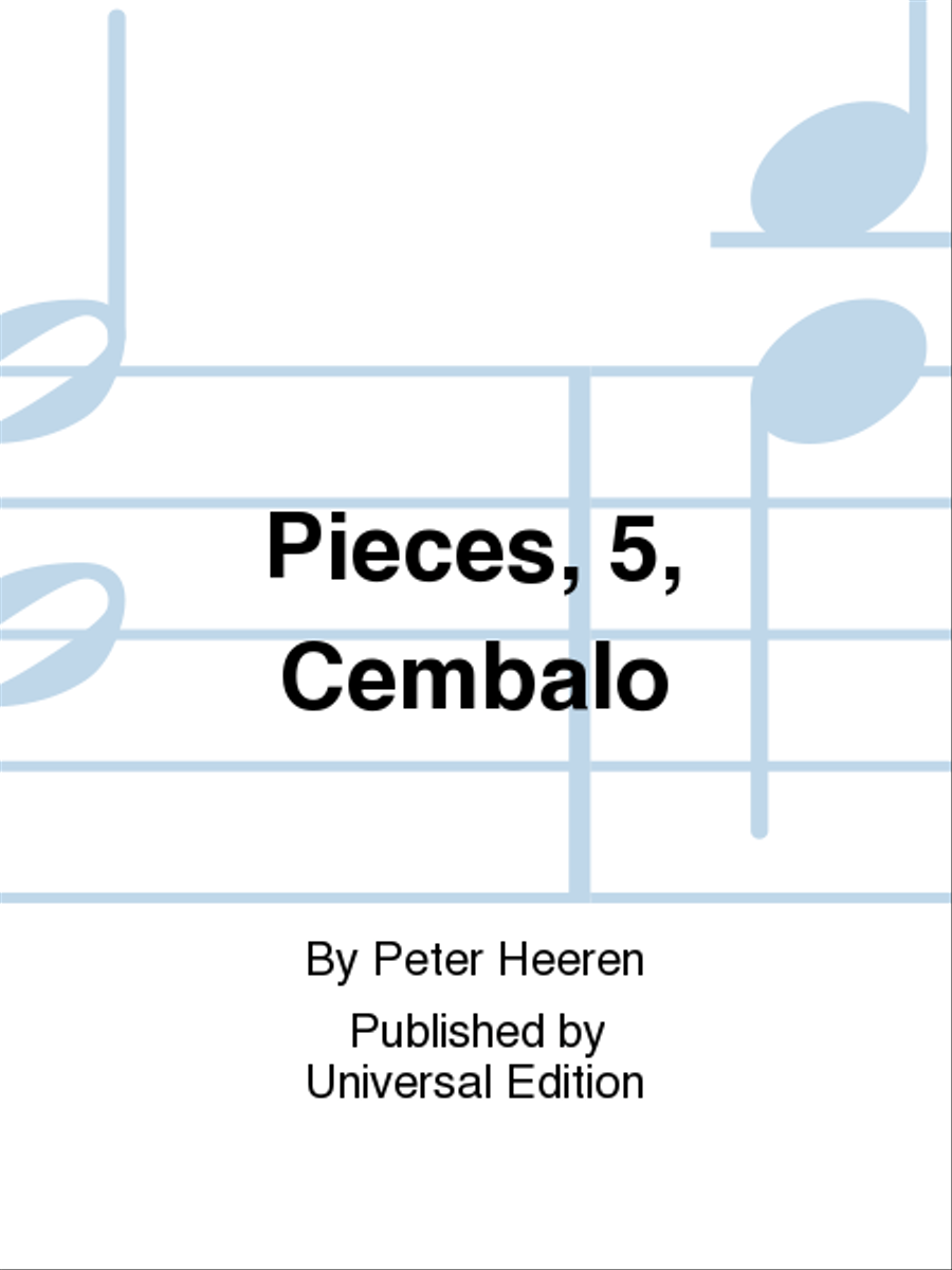 Pieces, 5, Cembalo Cembalo scores gallery preview page 1