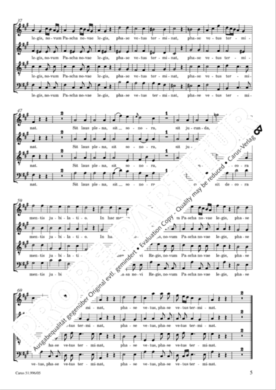 Responsoria de venerabili Sacramento 4-Part scores gallery preview page 6