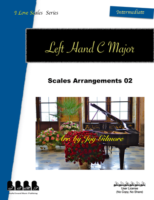 Book cover for I Love Scales in C Major for the Left Hand Exercise 02