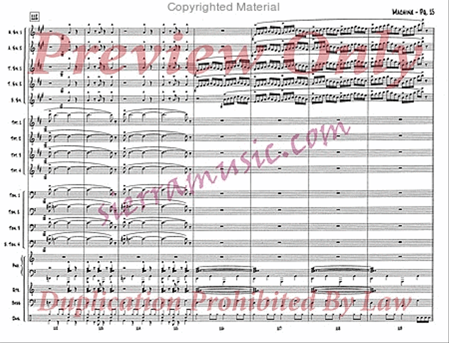 Machine Big Band scores gallery preview page 16