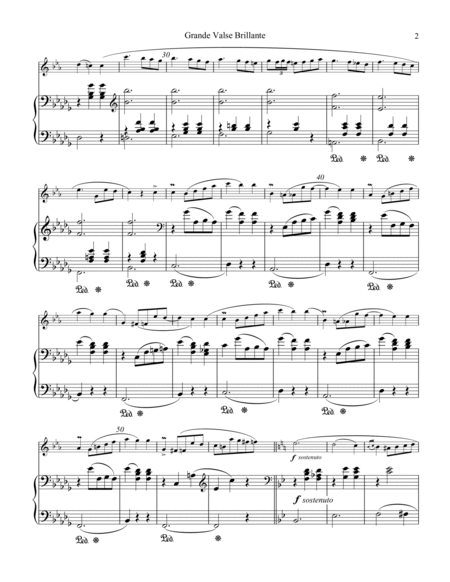 Grande valse brillante, Op. 34 No. 2, for clarinet in Bb and piano image number null