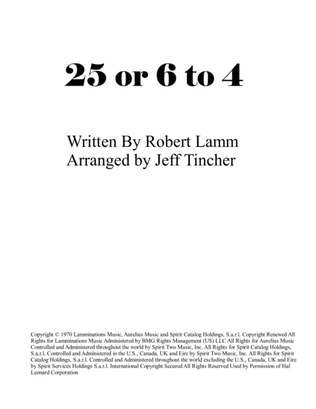 Book cover for 25 Or 6 To 4