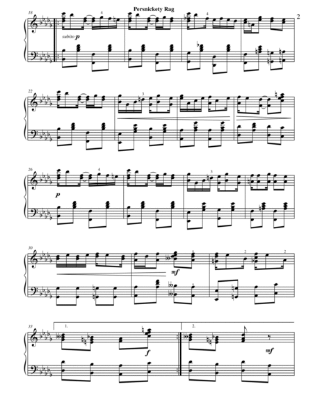 Persnickety Rag from New Ragtime Piano Music image number null