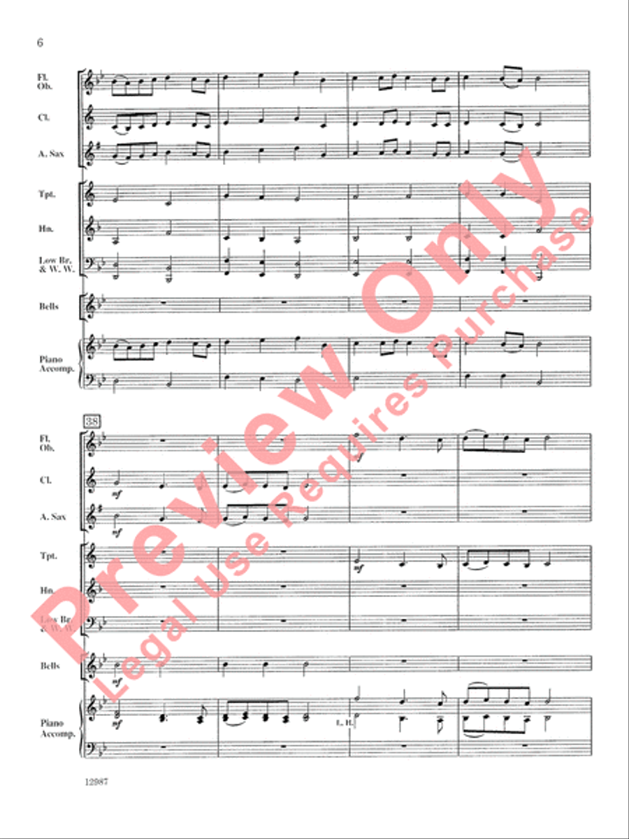 A Shaker Hymn Concert Band scores gallery preview page 7