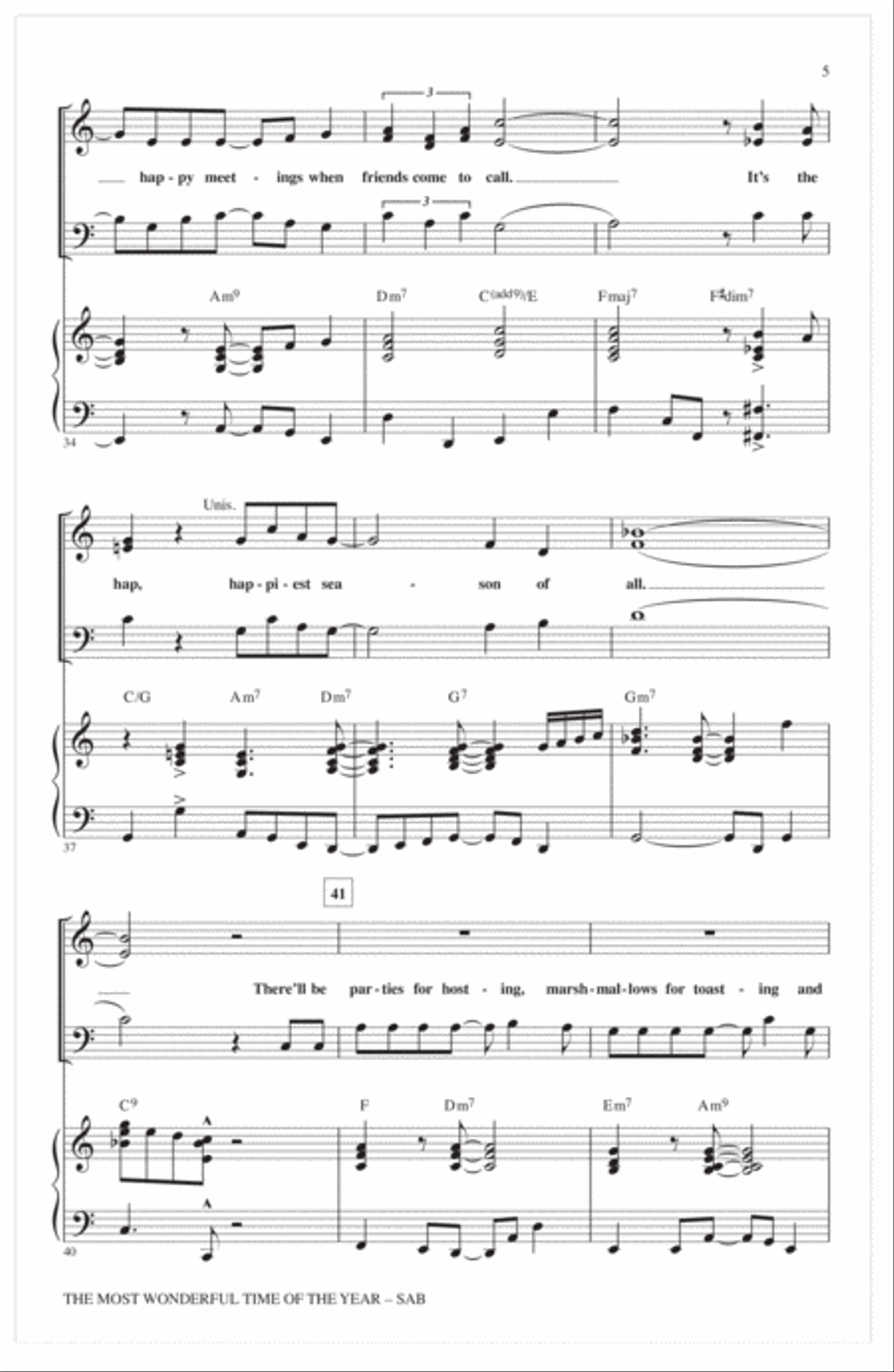 The Most Wonderful Time Of The Year 3-Part scores gallery preview page 4