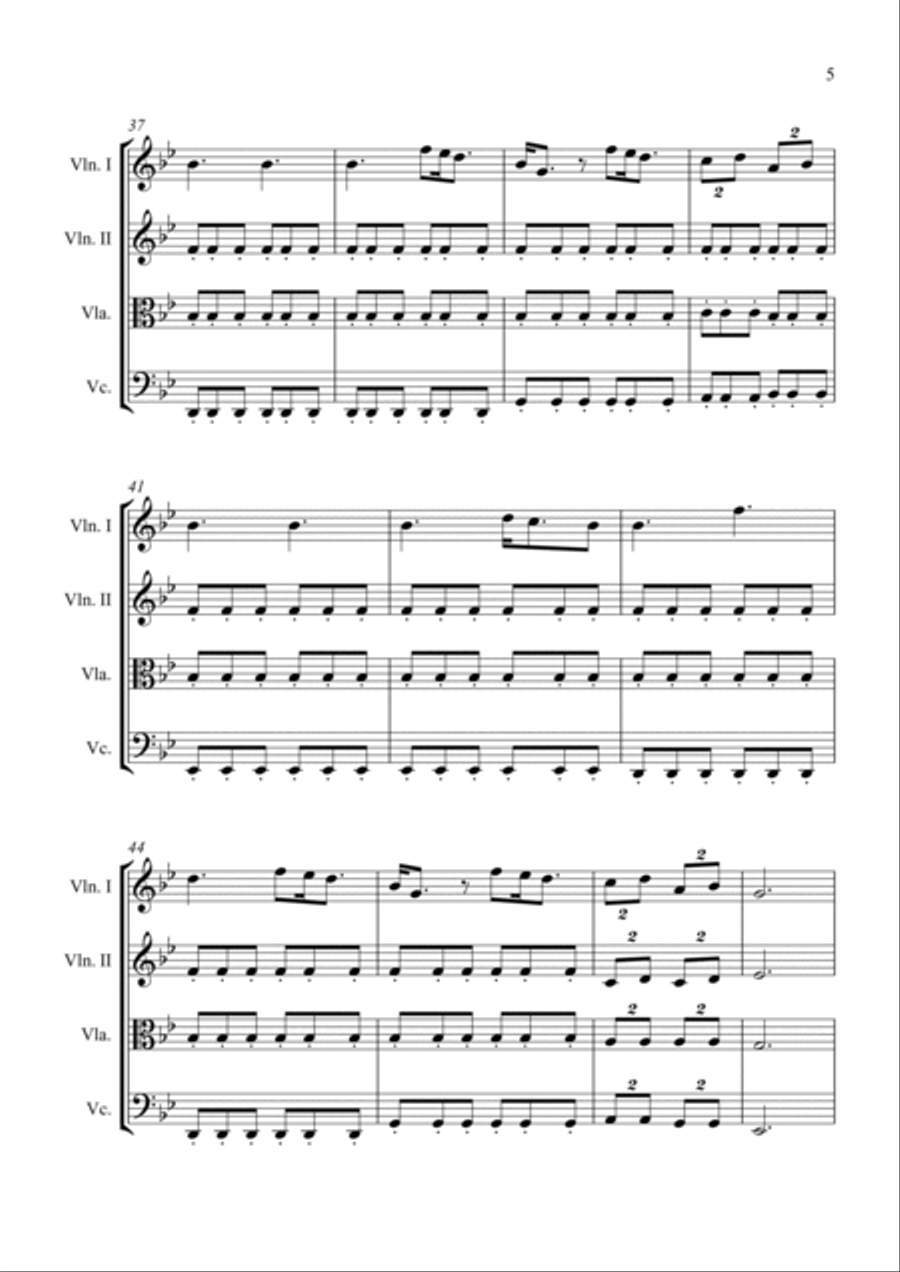 A Thousand Years String Quartet scores gallery preview page 6