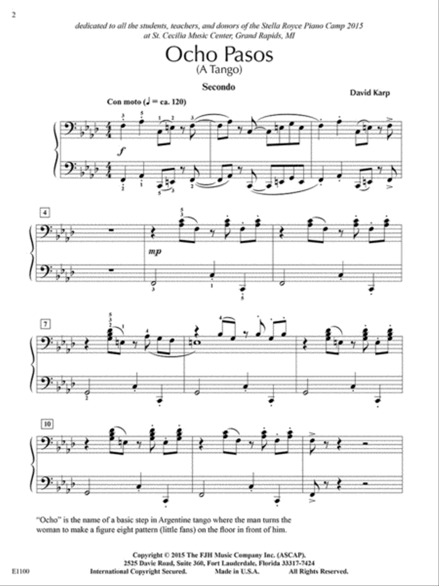 Ocho Pasos (NFMC) Piano Method scores gallery preview page 3