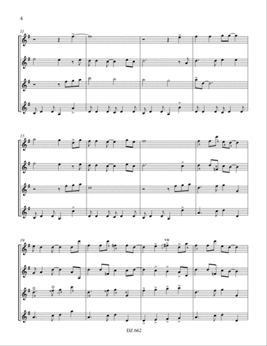 The Lost Doll - Flower Power Suite Guitar Ensemble scores gallery preview page 4