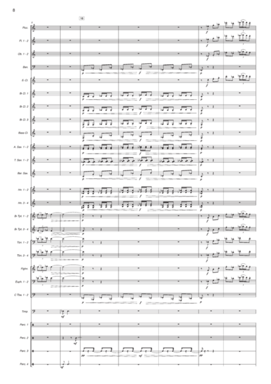 Castell al Vent. Pasodoble Concert Band scores gallery preview page 3