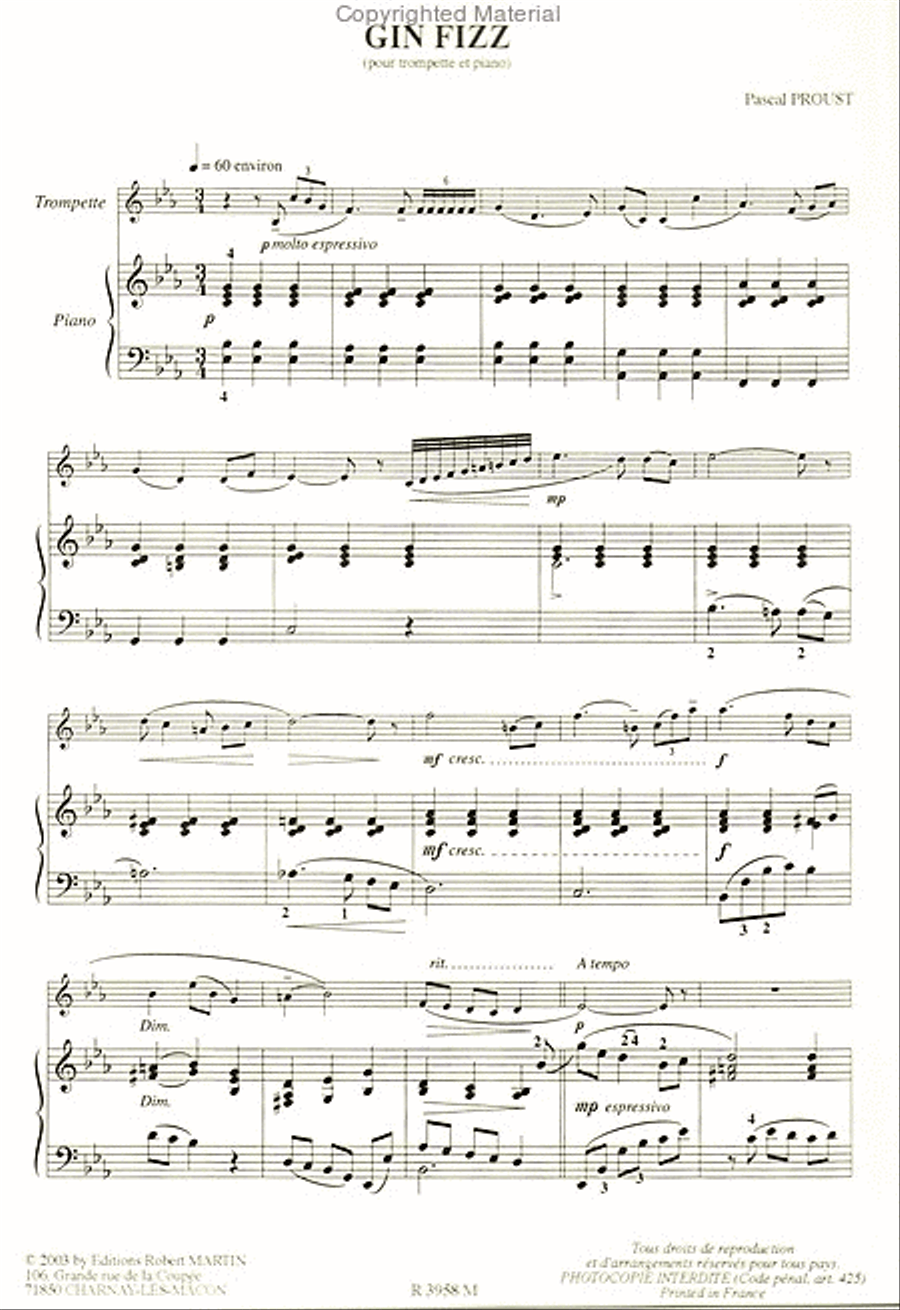 Gin Fyzz Trumpet Solo scores gallery preview page 2