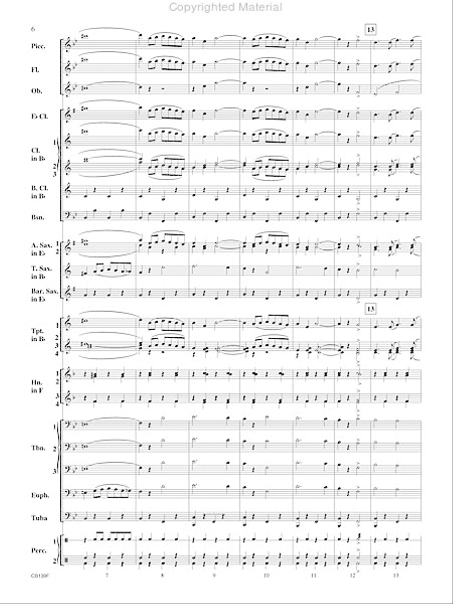Golden Plume Concert Band scores gallery preview page 7