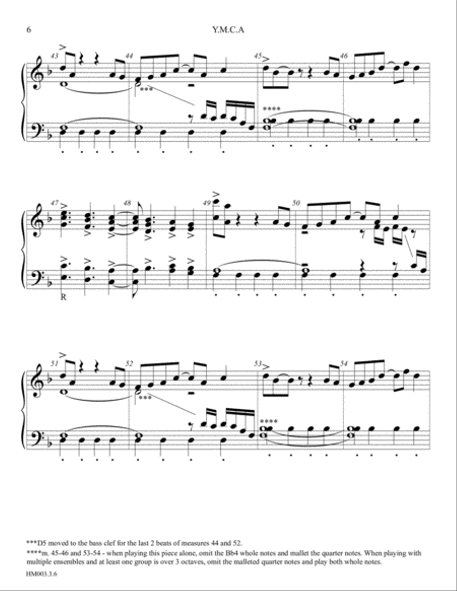 Y.M.C.A. Handbell Choir scores gallery preview page 6