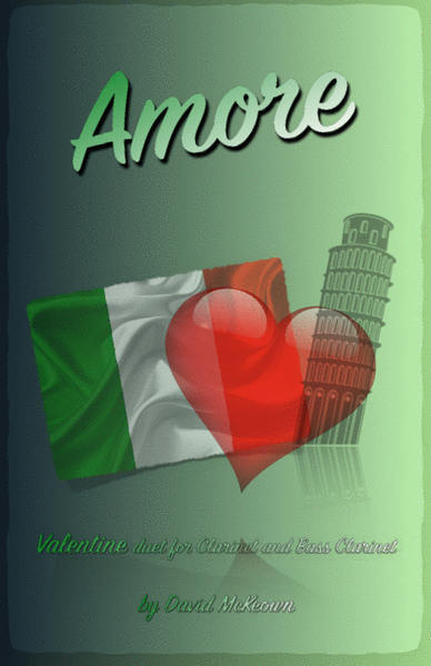 Amore, (Italian for Love), Clarinet and Bass Clarinet Duet