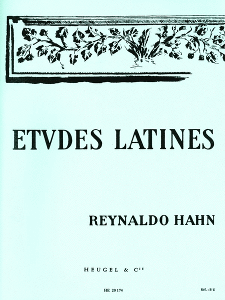 Latin Studies For Voices And Piano