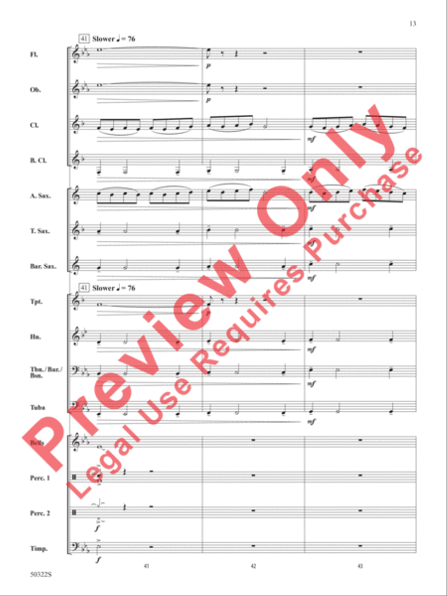 A Scottish Hymn A Scottish Hymn Concert Band scores gallery preview page 14