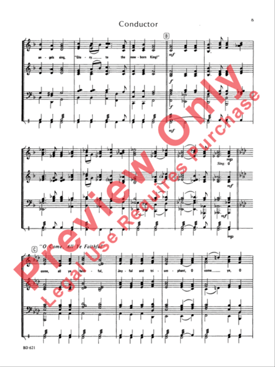 Christmas Sing-a-Long (for Band with Audience Participation) Concert Band scores gallery preview page 6