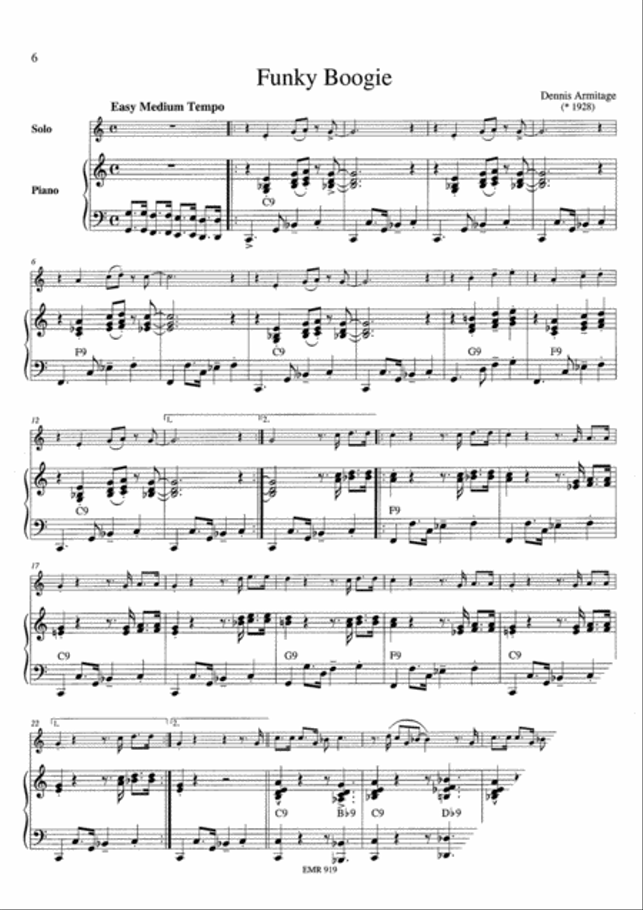 Boogie Alto Saxophone scores gallery preview page 4