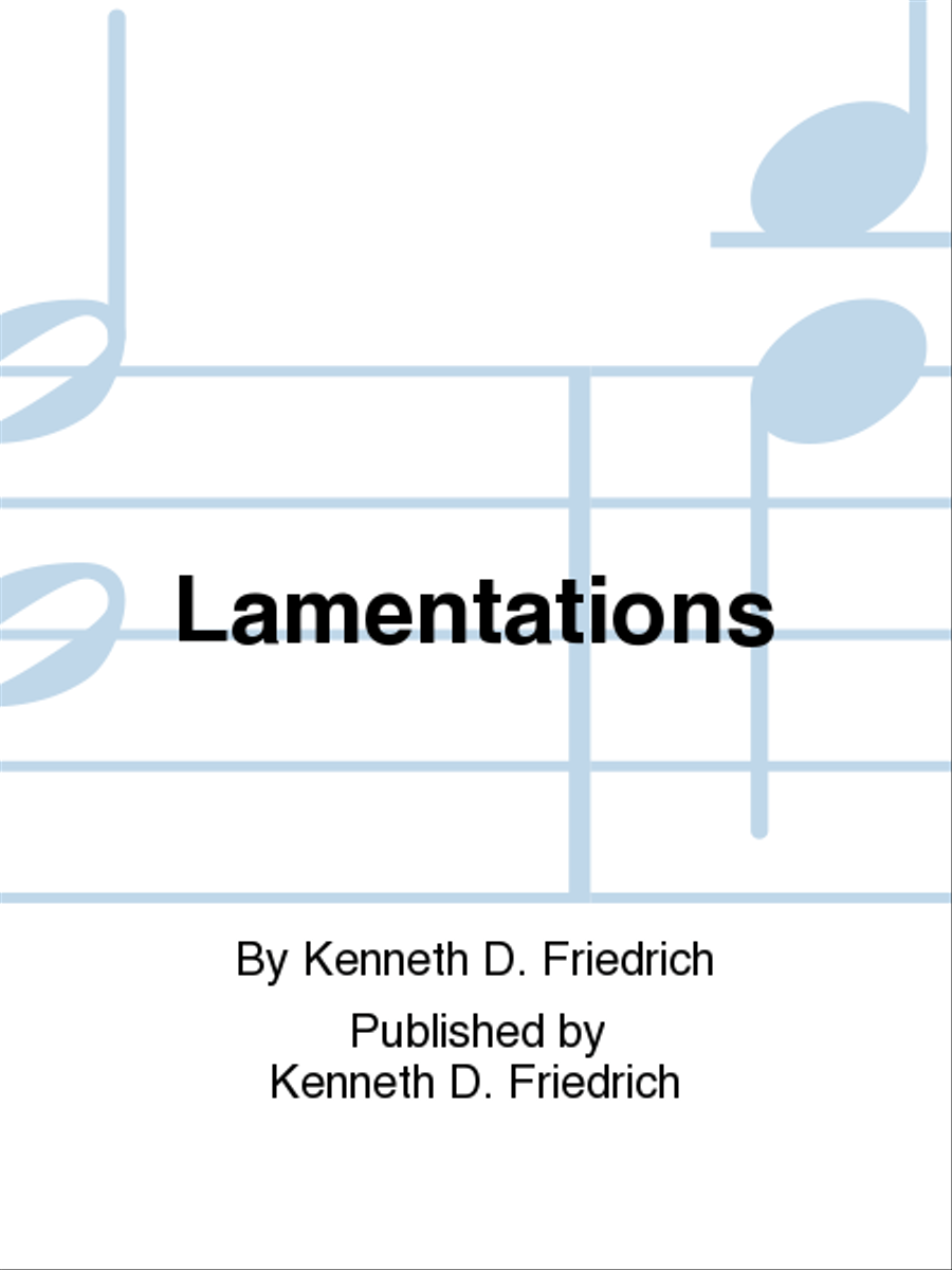 Lamentations Lamentations Voice Solo scores gallery preview page 1