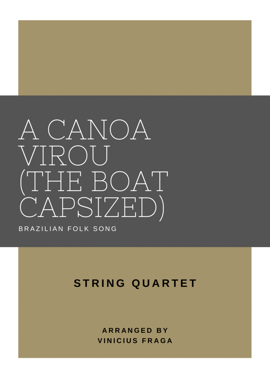 The Boat Capsized (A Canou virou) String Quartet scores gallery preview page 1