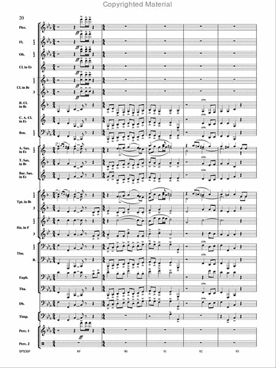 Procession of the Academics Concert Band scores gallery preview page 21