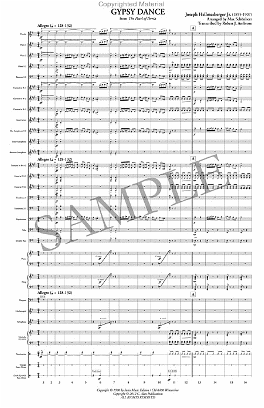 Gypsy Dance (score & parts) Concert Band scores gallery preview page 2