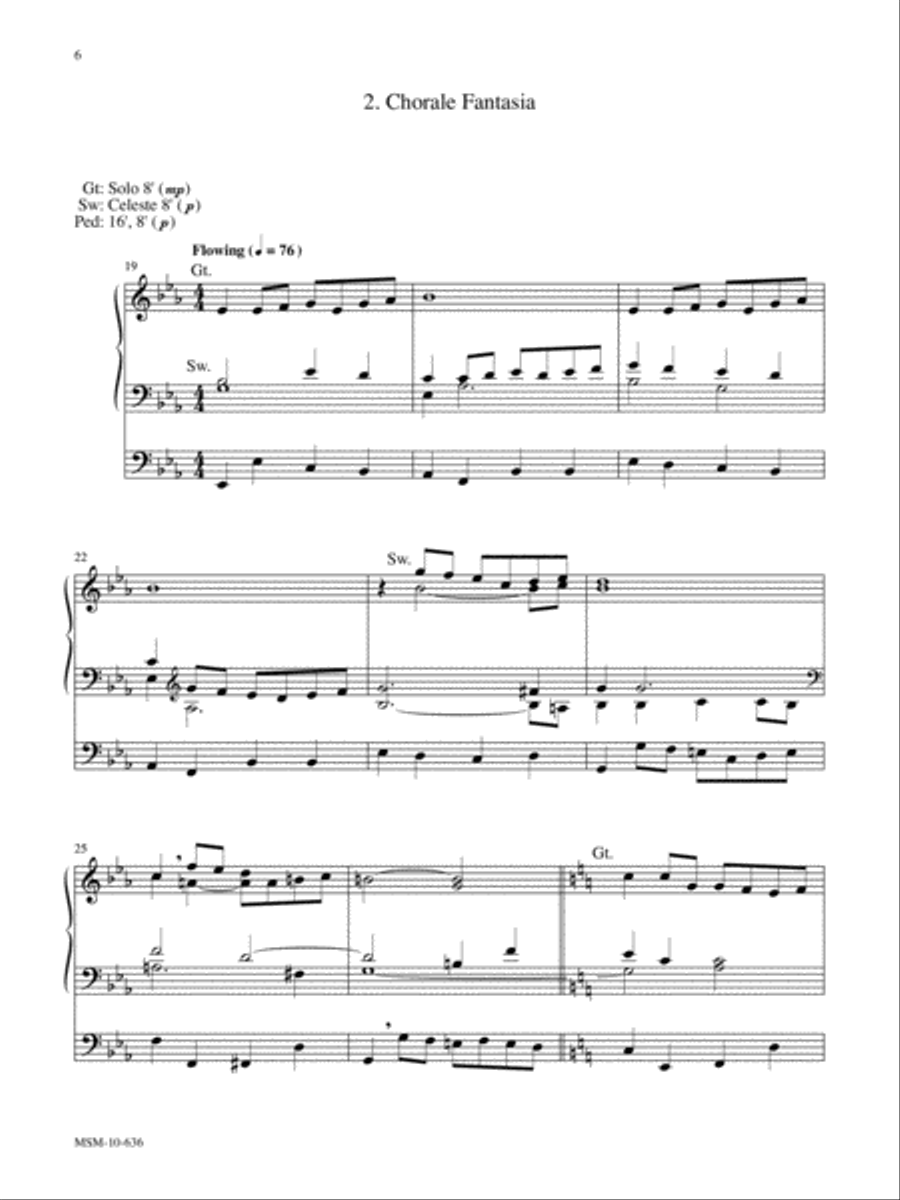 Variations on All Creatures of Our God and King Organ scores gallery preview page 4