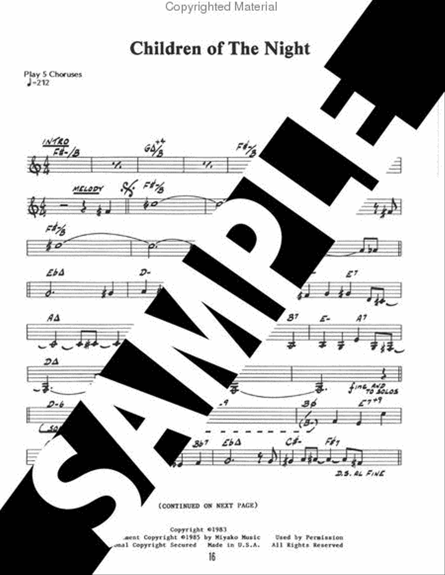 Volume 33 - Wayne Shorter Tenor Saxophone scores gallery preview page 4