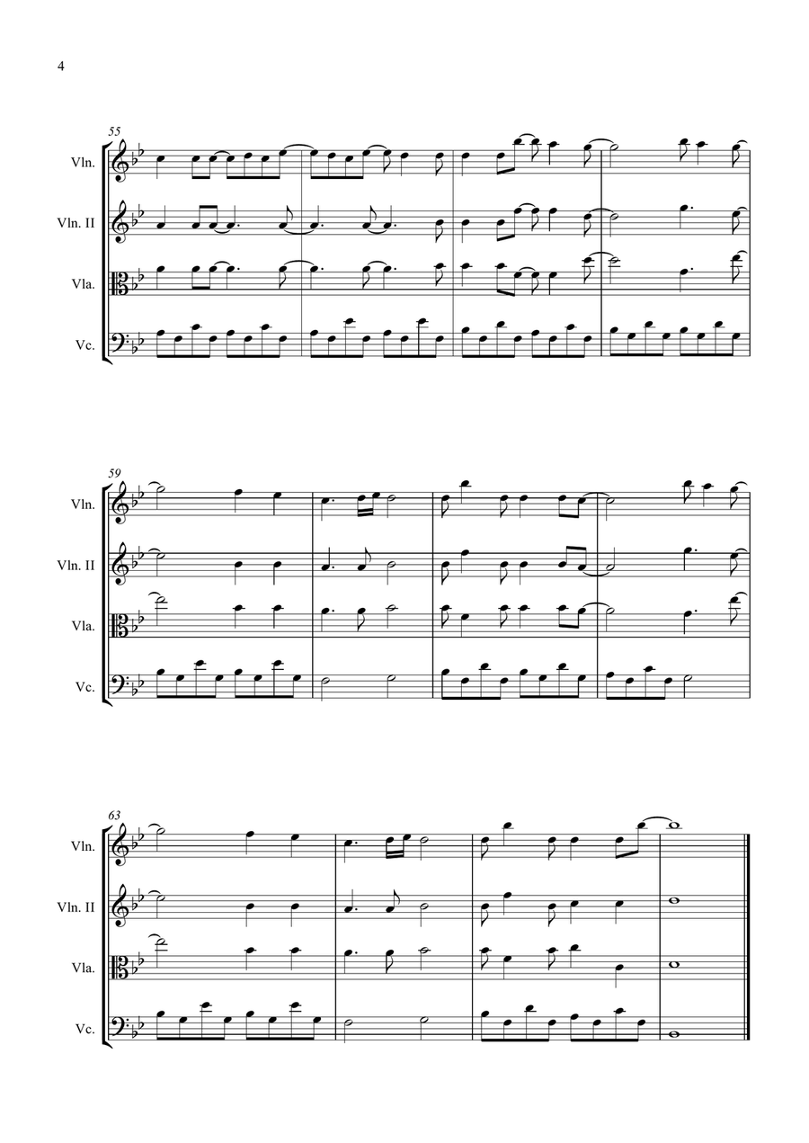 The Call String Quartet scores gallery preview page 4