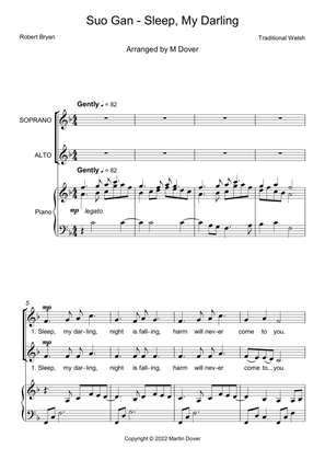 Suo Gan - Sleep My Darling - 2 part choir - SA - Upper Voices