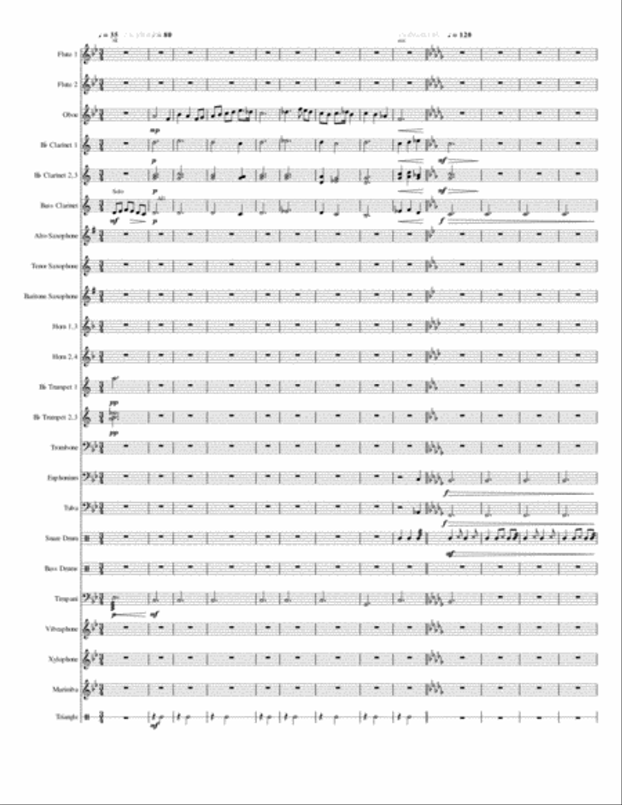 Ascension by Crucifixion Concert Band scores gallery preview page 2