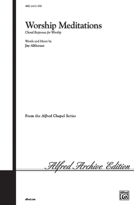 Book cover for Worship Meditations: Choral Responses for Worship